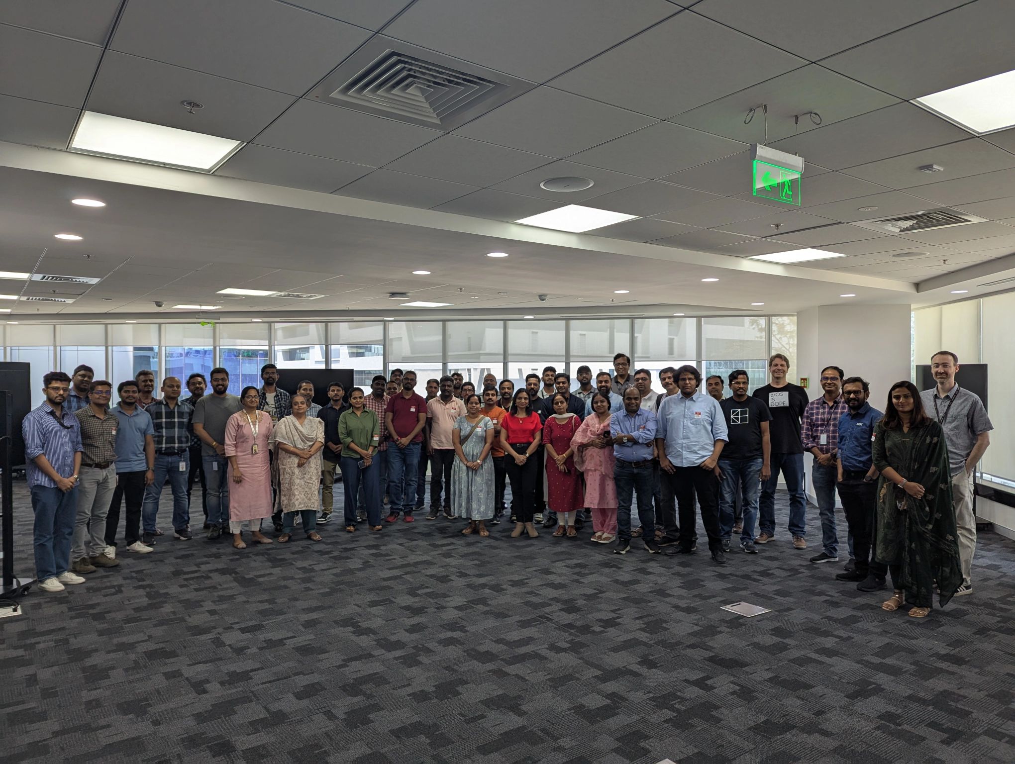 Bangalore Meetup - Group photo with Mike Fulton